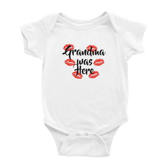 Grandma was Here Funny Baby Outfits Boy Girl Unisex