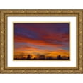 thumbnail image 1 of Grandmaison, Mike 14x11 Gold Ornate Wood Framed with Double Matting Museum Art Print Titled - Canada, Manitoba, Winnipeg Sky at sunset, 1 of 4