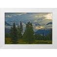 thumbnail image 1 of Grandmaison, Mike 18x13 White Modern Wood Framed Museum Art Print Titled - Canada, BC, Mt Robson PP Clouds over Mountains, 1 of 4