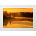 thumbnail image 1 of Grandmaison, Mike 18x13 White Modern Wood Framed Museum Art Print Titled - Canada, Manitoba Sunrise over Whiteshell River, 1 of 4