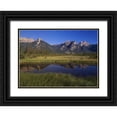 thumbnail image 1 of Grandmaison, Mike 18x14 Black Ornate Wood Framed with Double Matting Museum Art Print Titled - Canada, Alberta, Jasper Lake in Jasper NP, 1 of 4