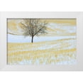 thumbnail image 1 of Grandmaison, Mike 32x23 White Modern Wood Framed Museum Art Print Titled - Canada, Alberta Lone tree in snowy field, 1 of 4
