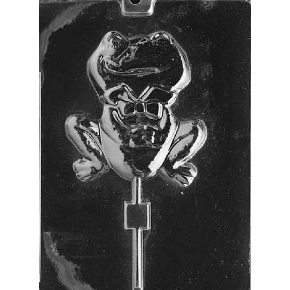 Grandmama's Goodies A004 Frog Lollipop Chocolate Candy Soap Mold with Exclusive Molding Instructions
