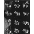 thumbnail image 1 of Grandmama's Goodies A005 Cute Animal Chocolate Candy Soap Mold with Exclusive Molding Instructions, 1 of 1