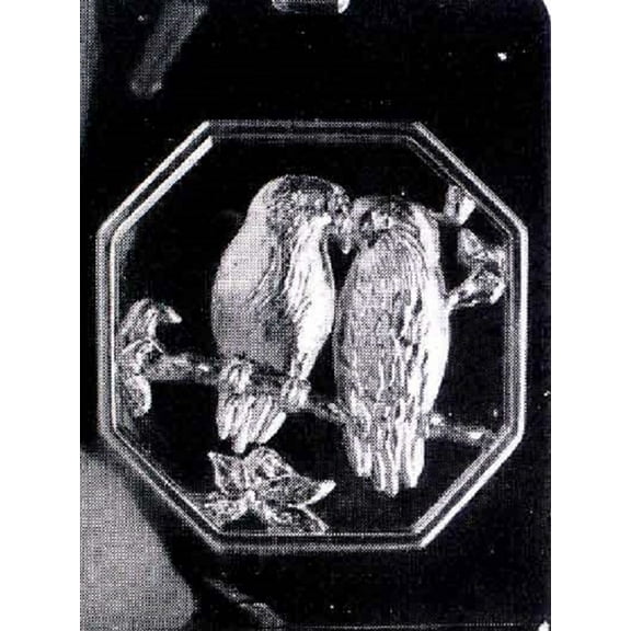 Grandmama's Goodies A105A & B 2 Piece Bird Pour Box Chocolate Candy Soap Mold with Exclusive Molding Instructions