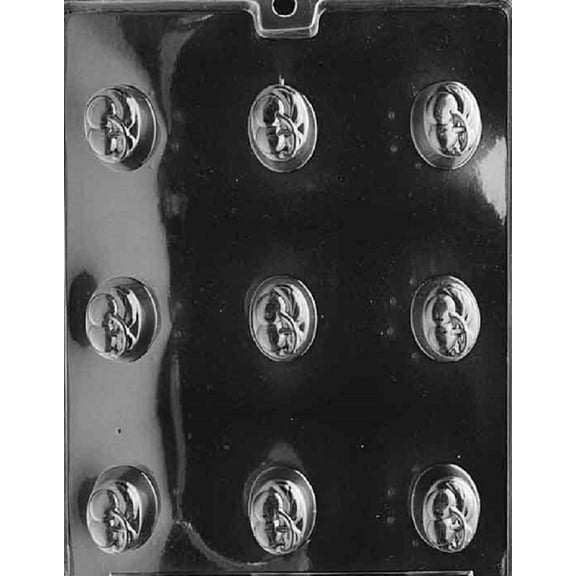 Grandmama's Goodies AO102 Oval Chocolate Covered Cherry Chocolate Candy Soap Mold with Exclusive Molding Instructions