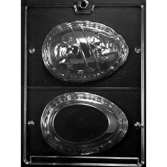 Grandmama's Goodies E070 Lrge Name Egg Easter Chocolate Candy Soap Mold with Exclusive Molding Instructions