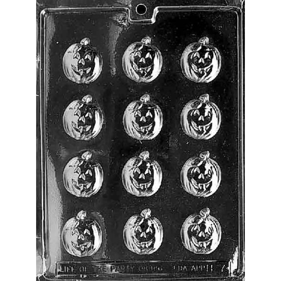 Grandmama's Goodies H007 Pumkin Mints Halloween Chocolate Candy Soap Mold with Exclusive Molding Instructions