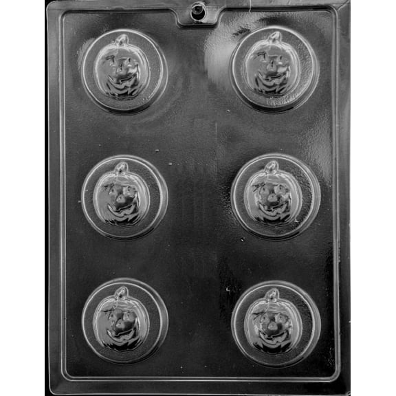 Grandmama's Goodies H164 Pumpkin Oreo Cookie Halloween Thanksgiving Chocolate Candy Soap Mold with Exclusive Molding Instructions