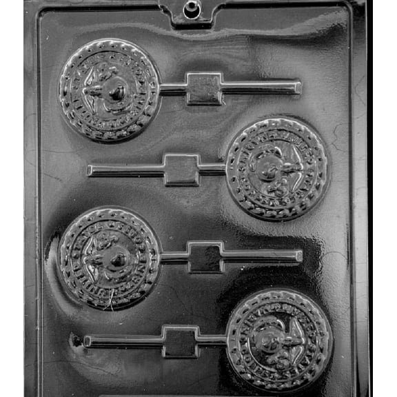 Grandmama's Goodies J103 Marine Lollipop Chocolate Candy Soap Mold with Exclusive Molding Instructions