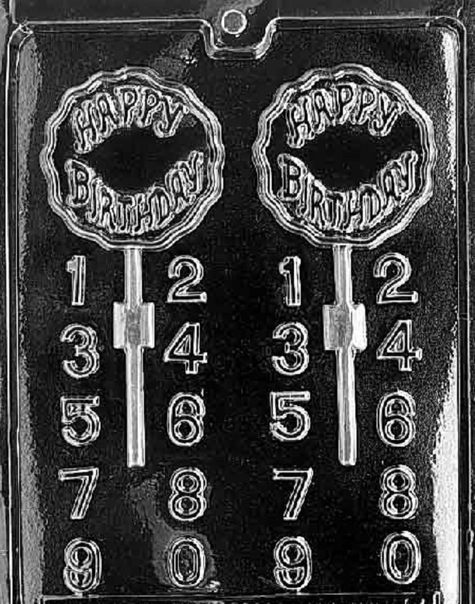 Happy Birthday Chocolate Mold - Lollipop Candy Making Kit With Professional Instructions