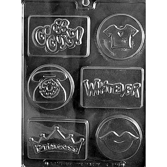 Grandmama's Goodies K116 Cool Kids Soap Mold Chocolate Candy Soap Mold with Exclusive Molding Instructions