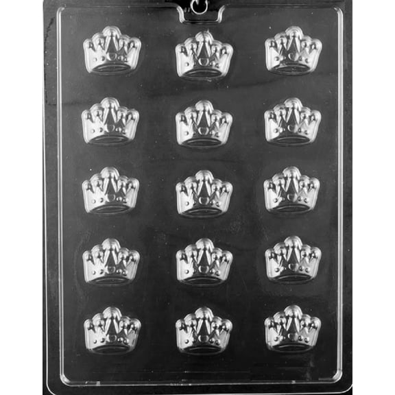 Grandmama's Goodies K176 Princess Crown Chocolate Candy Soap Mold with Exclusive Molding Instructions