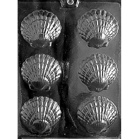 Grandmama's Goodies N003 Fancy Shell Chocolate Candy Soap Mold with Exclusive Molding Instructions