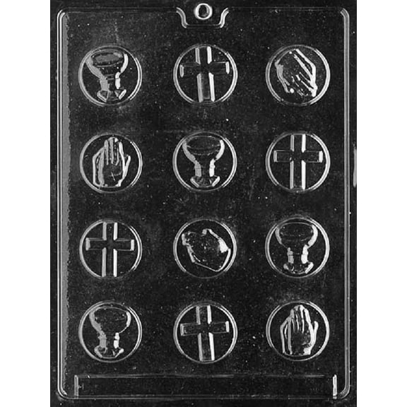Grandmama's Goodies R018 Communion Mint Chocolate Candy Soap Mold with Exclusive Molding Instructions
