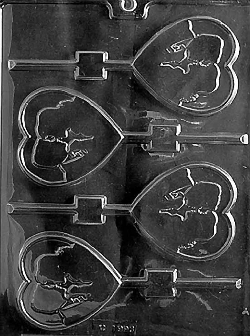 Grandmama's Goodies Baby's 1st Birthday Lollipop Soap/Chocolate Mold - PETG Plastic, 2 1/16" Cavity