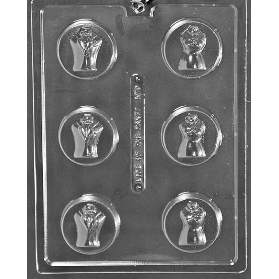 Grandmama's Goodies W070 Bride Groom Wedding Oreo Cookie Chocolate Candy Soap Mold with Exclusive Molding Instructions