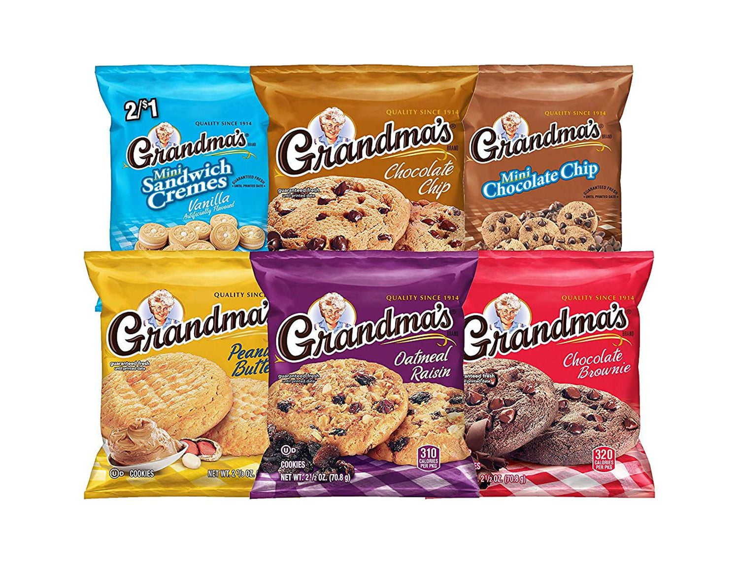 Grandmas Cookies Variety Pack of 30