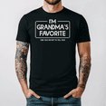 thumbnail image 1 of Grandmas Favorite Grandchild Cute Family Humor Message T-shirt V16216,for men and women up to 5XL, 1 of 2