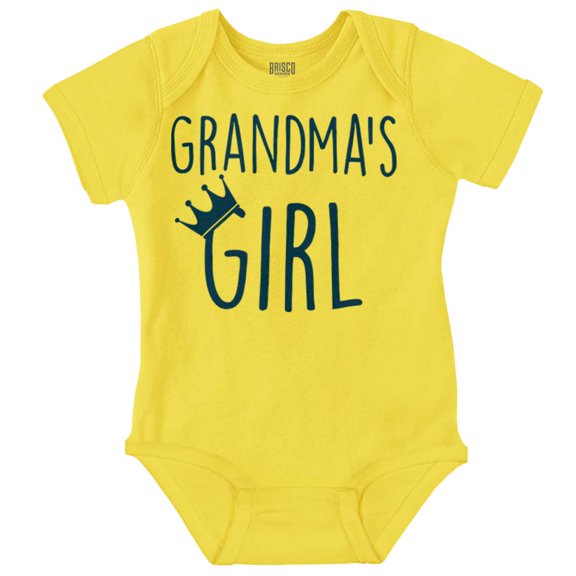 Grandmas Girl Princess Granddaughter Bodysuit Jumper Girls Infant Baby Brisco Brands 18M
