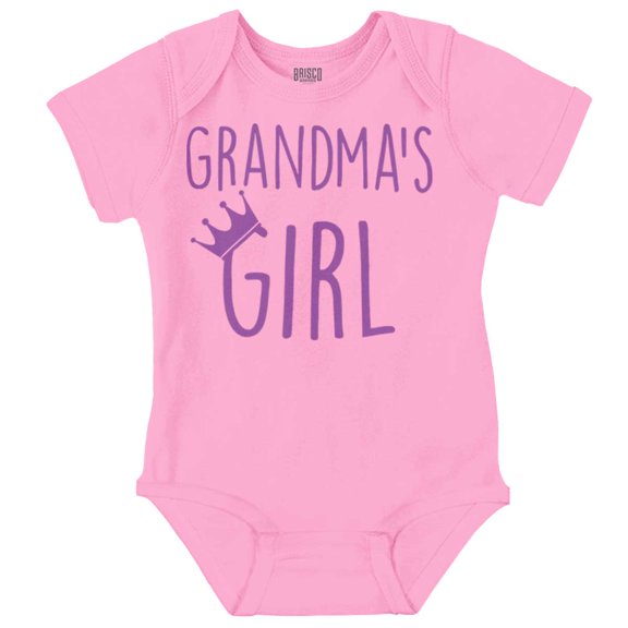 Grandmas Girl Princess Granddaughter Bodysuit Jumper Girls Infant Baby Brisco Brands NB