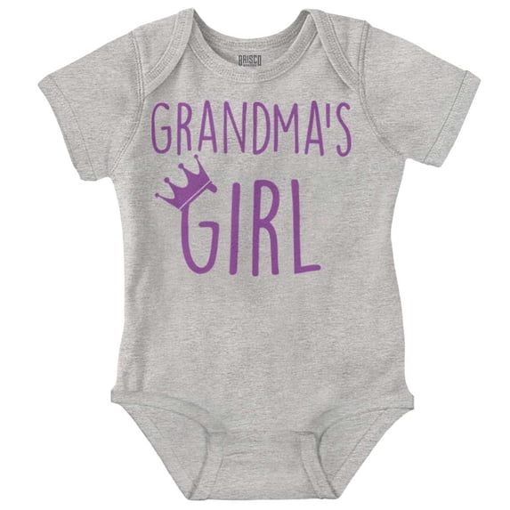 Grandmas Girl Princess Granddaughter Bodysuit Jumper Girls Infant Baby Brisco Brands NB