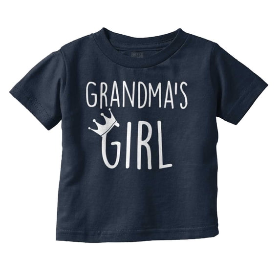 Grandmas Girl Princess Granddaughter Youth T Shirt Tee Girls Infant Toddler Brisco Brands 6M