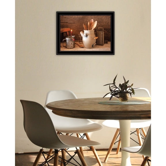 TrendyDecor4U Grandma'S Kitchen Tools By Irvin Hoover Framed Print HOO119-704G