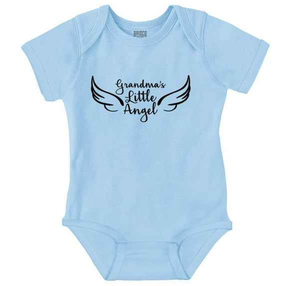 Grandmas Little Angel Cute Grandchild Romper Boys or Girls Infant Baby Brisco Brands 6M