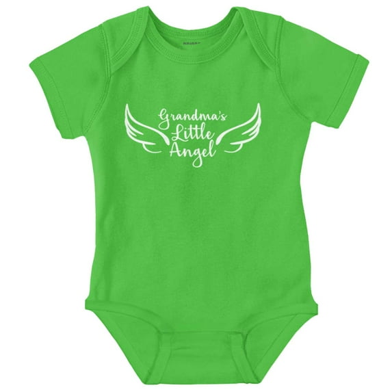 Grandmas Little Angel Cute Grandchild Romper Boys or Girls Infant Baby Brisco Brands 6M