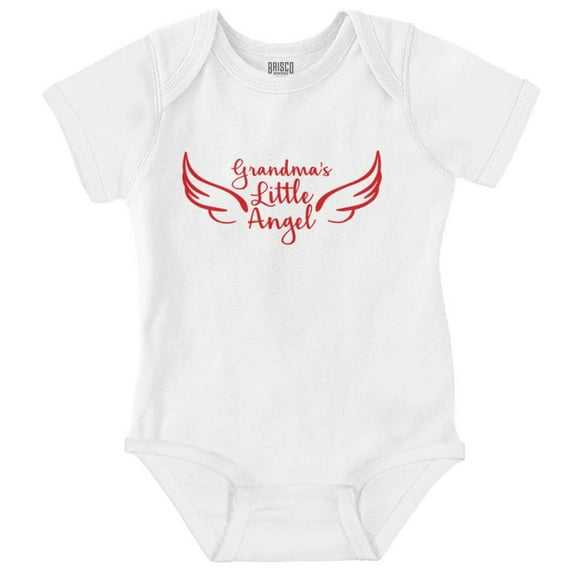 Grandmas Little Angel Cute Grandchild Romper Boys or Girls Infant Baby Brisco Brands NB