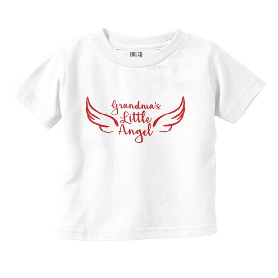 Grandmas Little Angel Cute Grandchild Toddler Boy Girl T Shirt Infant Toddler Brisco Brands 3T
