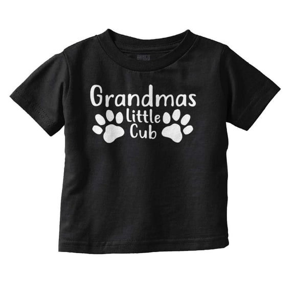 Grandmas Little Cub Grandchild Paws Toddler Boy Girl T Shirt Infant Toddler Brisco Brands 12M