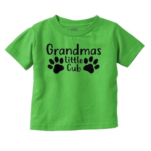 Grandmas Little Cub Grandchild Paws Toddler Boy Girl T Shirt Infant Toddler Brisco Brands 24M