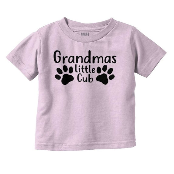 Grandmas Little Cub Grandchild Paws Toddler Boy Girl T Shirt Infant Toddler Brisco Brands 4T