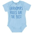 thumbnail image 1 of Grandmas Rules Best Cute Grandchild Romper Boys or Girls Infant Baby Brisco Brands 24M, 1 of 6