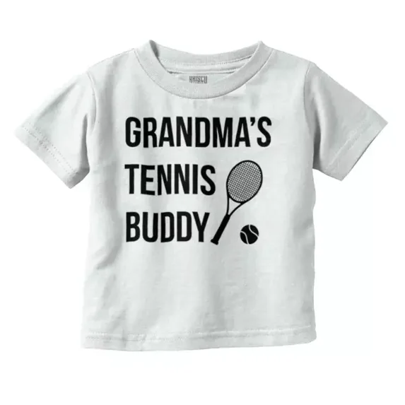 Grandmas Tennis Buddy Grandson Granddaughter Toddler T Shirt TODDLER SHORT SLEEVE TEE BELLA CANVAS 3001T