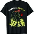thumbnail image 1 of Grandmasaurus Grandma 6 Kids Dinosaur Mother'S Gift T-Shirt Unisex S-5XL Hot Trending Shirt, Vintage Birthday Gift, 1 of 2