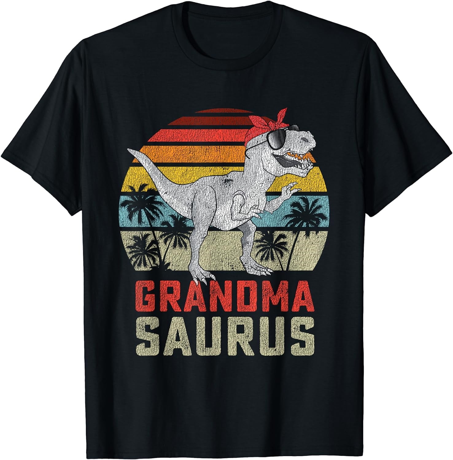 Grandmasaurus T Rex Dinosaur Grandma Saurus Family Matching T-Shirt ...