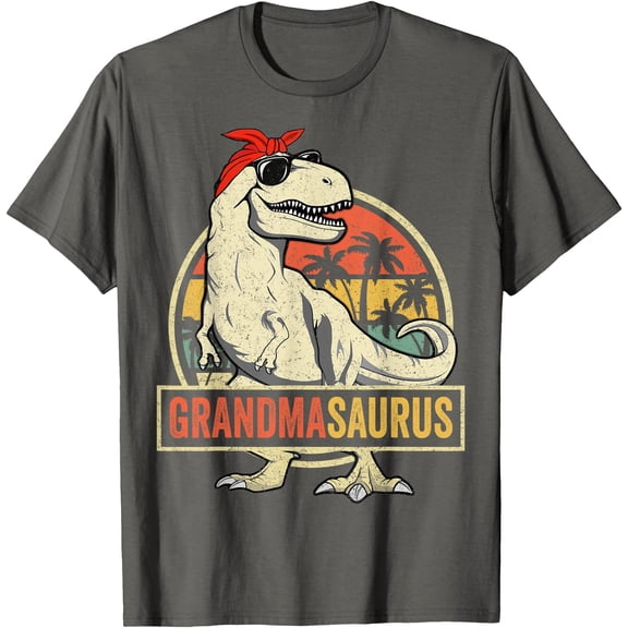 Grandmasaurus T Rex Dinosaur Grandma Saurus Family Matching Unisex T-Shirt for Men Women