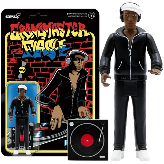 Grandmaster Flash Collectible Handpicked 2022 Super7 Reaction Figure