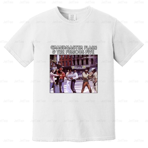 Grandmaster Flash Furious Five The Message Hip Hop Rap Electro Comfort Color T-Shirt Unisex, up to 4XL