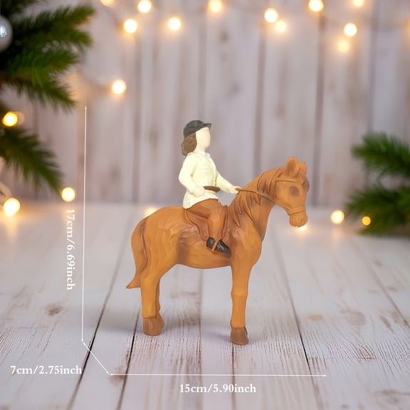 Grandmillennial Horse Decor, Desk Decor Aesthetic Cute Desk Decor Piece, 1 Pc Floating Shelf Decor Mantel DecorationsforFireplace