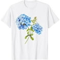 thumbnail image 1 of Grandmillennial Hydrangea Style T-Shirt100% pure cotton white short-sleeved T-shirts for men and women, 1 of 4