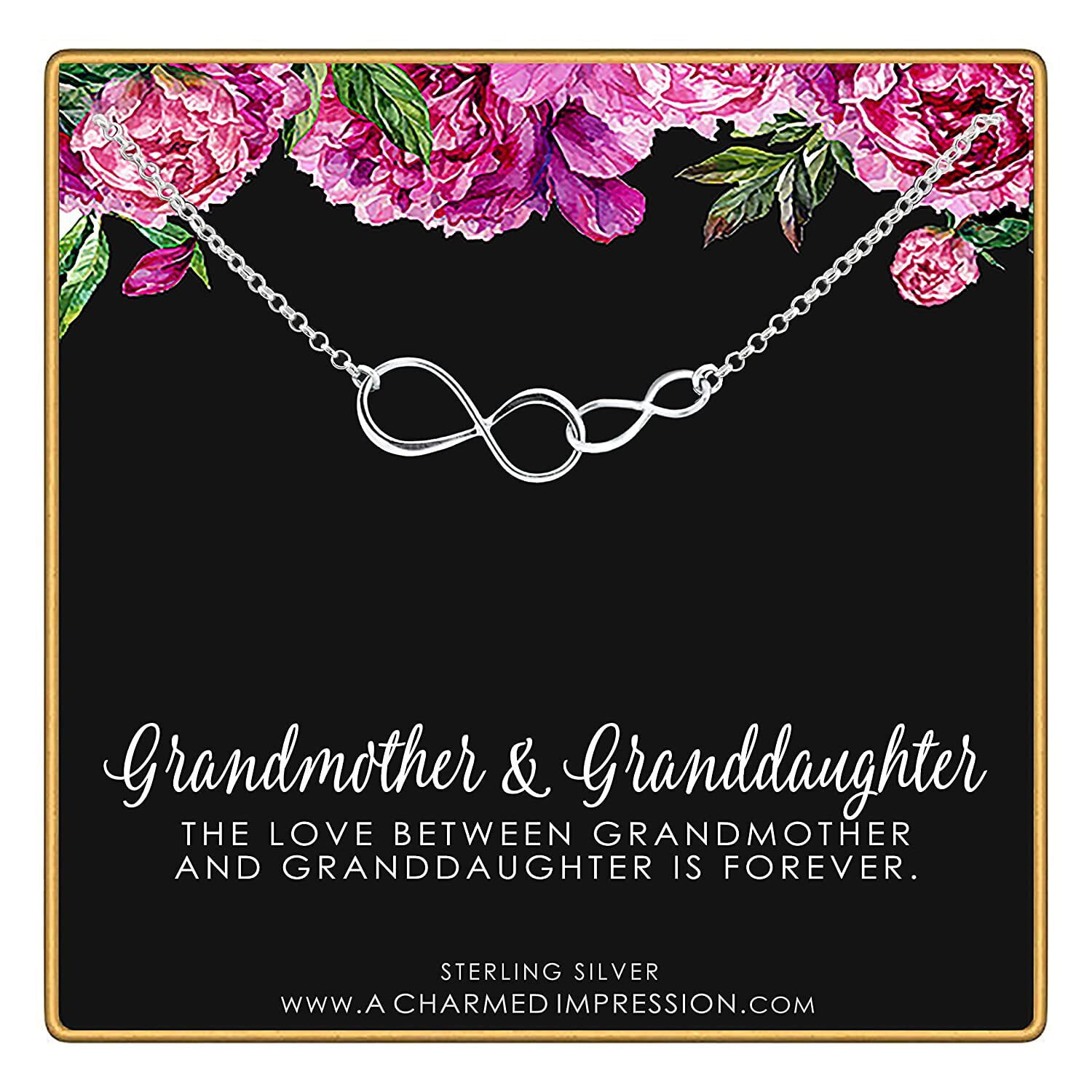Grandmother Granddaughter Gifts • Sterling Silver • Grandma