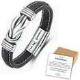 thumbnail image 1 of Grandmother and Grandson Leather Bracelet, 1 of 5