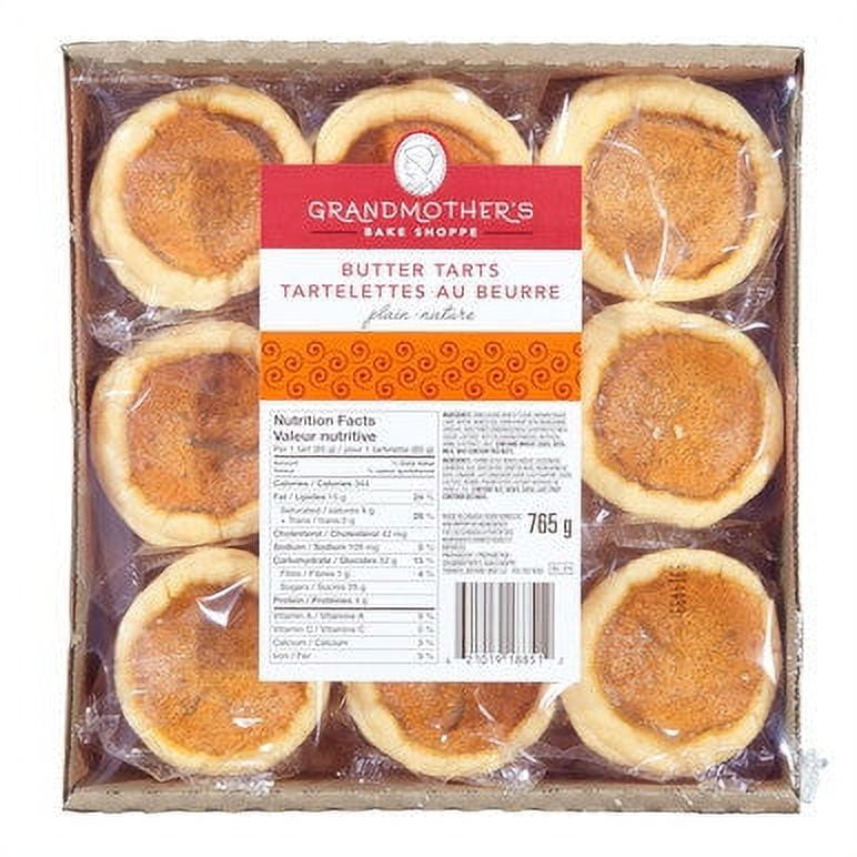Grandmother's Bake Shoppe Plain Butter Tarts, 765g/27oz., {Imported