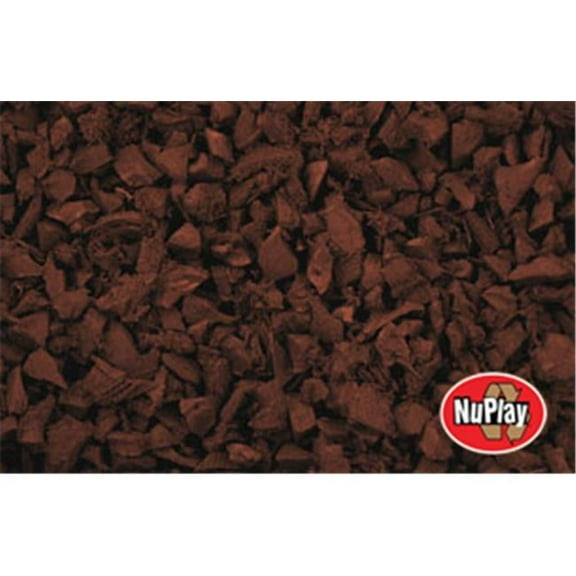 Grandoldgarden NuPlay Redwood Rubber Nugget Mulch, 75 cu ft with Eco-Friendly Materials