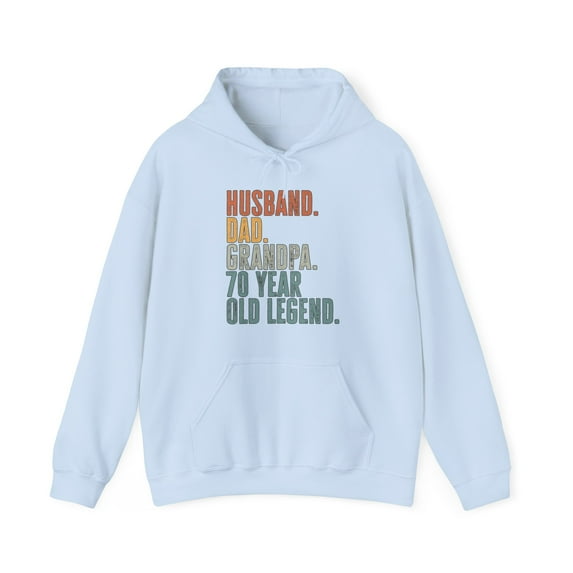 Grandpa 70th Birthday Dad Fathers Day Hoodie Gifts Hooded Sweatshirt Shirt