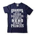 thumbnail image 1 of Grandpa And Granddaughter T-Shirt Gift From Granddaughter For Grandpa Funny Grandpa Shirts (Small Navy Blue), 1 of 6